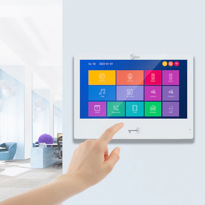 Tuya Smart WiFi Video Doorbell Intercom System with 1080P HD Camera and Touch Screen Monitor