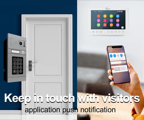7 inch 1080P WiFi Video Doorbell Camera  Tuya Smart Intercom with Night Vision  Motion Detection