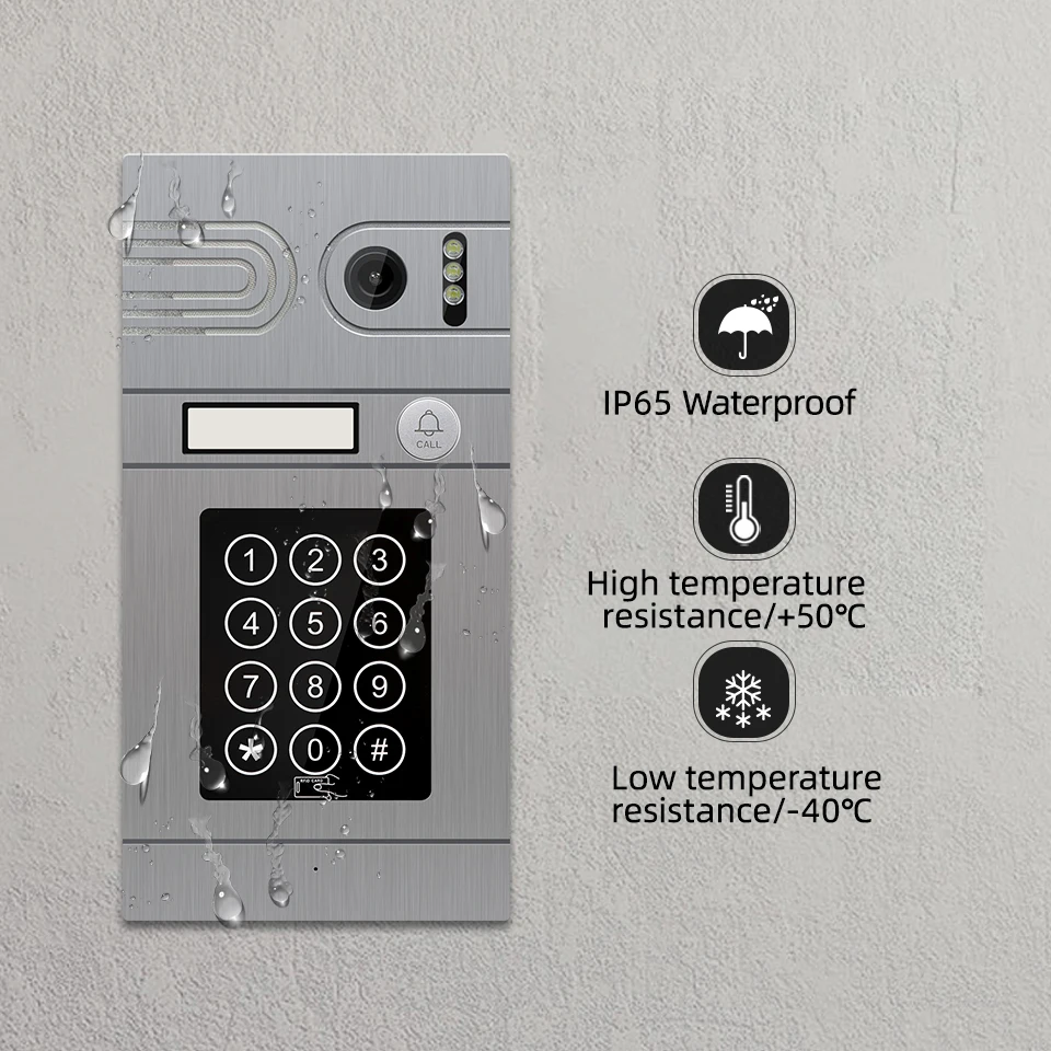 7 inch 1080P WiFi Video Doorbell Camera  Tuya Smart Intercom with Night Vision  Motion Detection