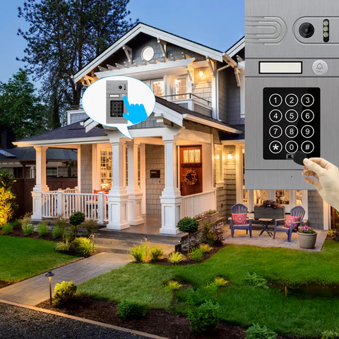 7 inch 1080P WiFi Video Doorbell Camera  Tuya Smart Intercom with Night Vision  Motion Detection