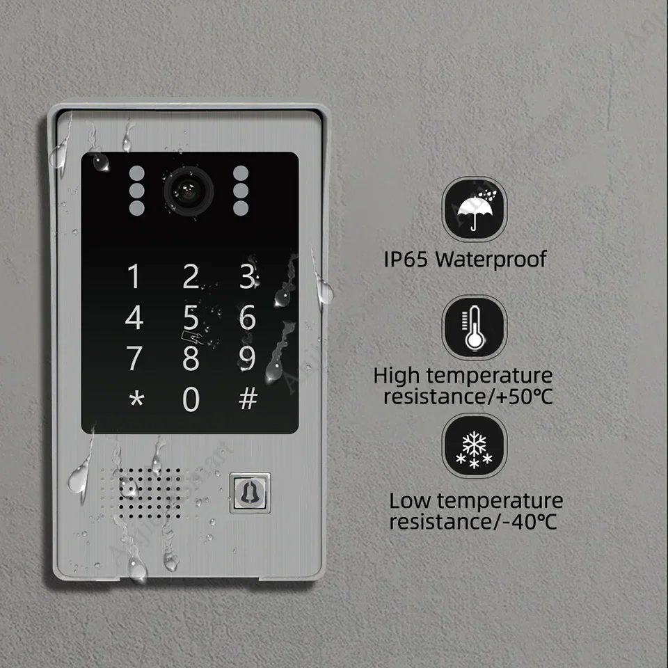 10 inch Screen Tuya 1080P WiFi Video Intercom Doorbell  Night Vision Camera for Home Security