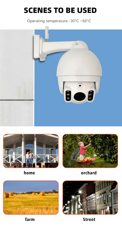 5MP Tuya WIFI HaLow IP Camera | AI Motion Detection, Night Vision, Security Surveillance