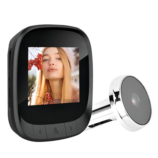 2.4 inch HD Display Video Peephole | 90° Wide Angle, Night Vision  Cyclic Storage