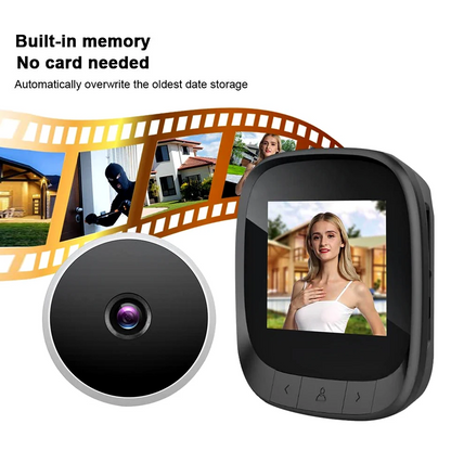 2.4 inch HD Display Video Peephole | 90° Wide Angle, Night Vision  Cyclic Storage