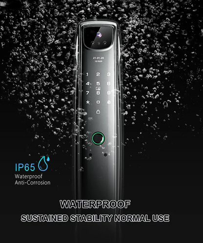 Wifi TuyaAPP Face Recognition with Digital Viewer/Camera Fingerprint Smart Door Lock Face Recognition Lock