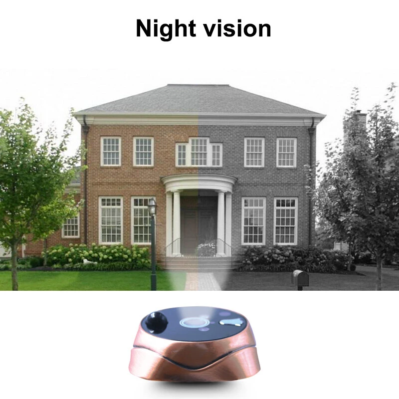 4.3 inchLCD Peephole Doorbell Camera  120°PIR Motion Detection Video Recording & IR Night Vision