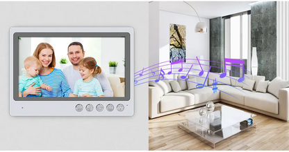 9 inch Home WiFi Video Intercom Doorbell  Night Vision Waterproof 32G TF Card Recording