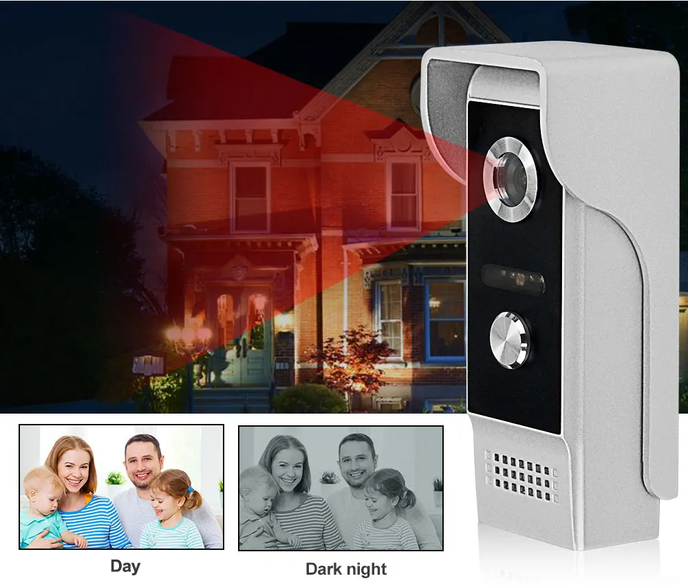 9 inch Home WiFi Video Intercom Doorbell  Night Vision Waterproof 32G TF Card Recording