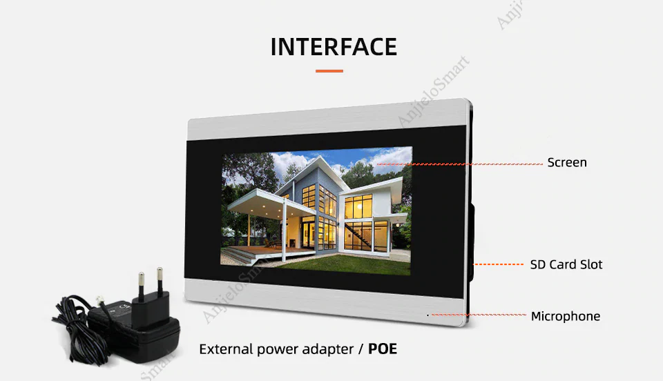 XiVision Touch Screen Wireless Video Door Phone Intercom Video Doorbell Access Control System Motion Detection