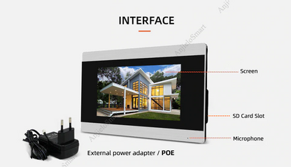 XiVision Touch Screen Wireless Video Door Phone Intercom Video Doorbell Access Control System Motion Detection