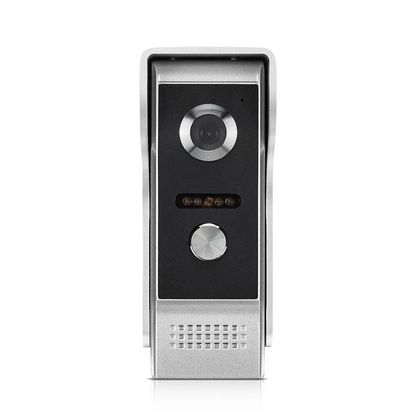 9 Inch Video Door Phone System Wired Video Intercom Video Doorbell Alloy IR Camera Remote Unlock 1 Doorbell with 2 Monitor