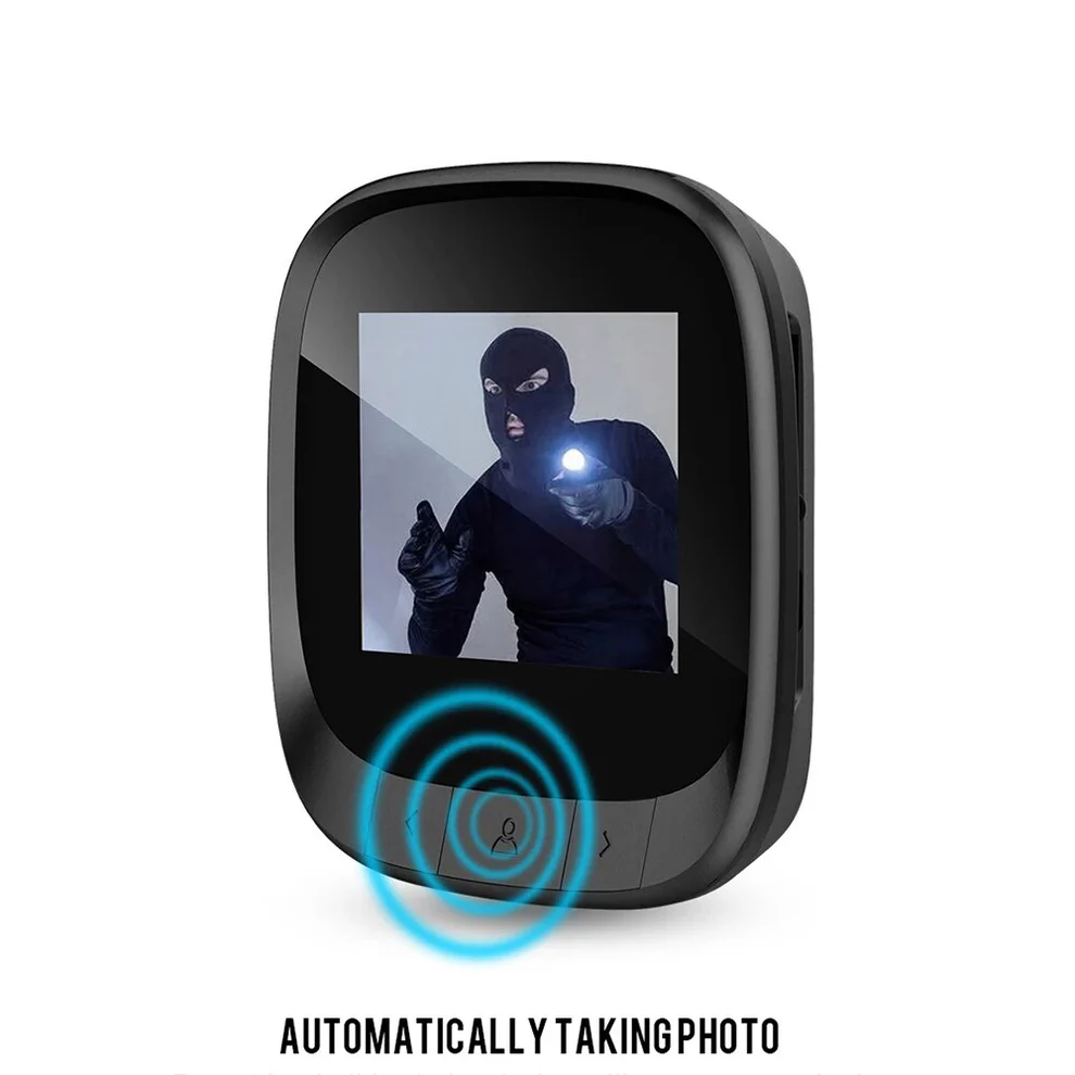 2.4 inch LCD Screen Electronic Door Viewer Bell IR Night Door Peephole Camera Photo Recording Digital Door Camera Smart Viewer