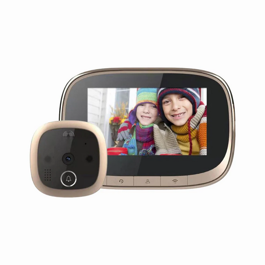 4.3Inch 170 Degree Video Doorbell Camera 1080P WiFi Visual Doorbell Call Intercom Infrared Night Vision Security Monitoring