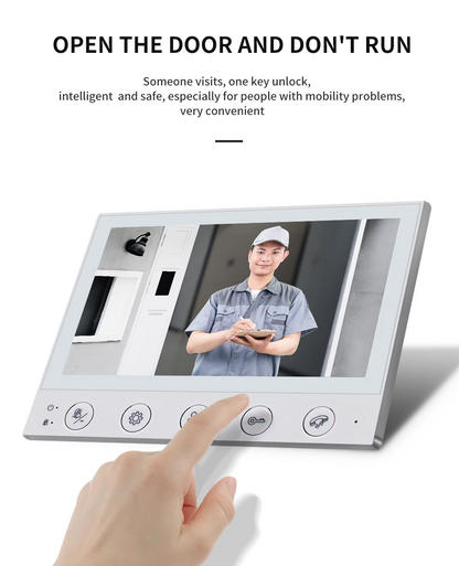 7-inch HD Screen Video Doorbell System  1200 TVL Camera IP65 Rainproof Two-Way Voice  One-Touch Unlock