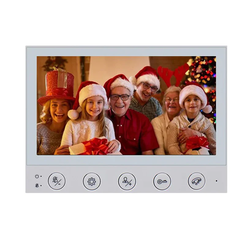 7-inch HD Screen Video Doorbell System  1200 TVL Camera IP65 Rainproof Two-Way Voice  One-Touch Unlock