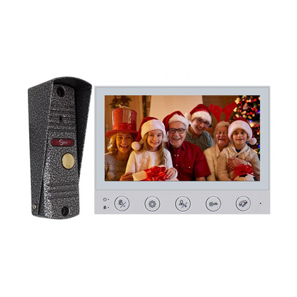 7-inch HD Screen Video Doorbell System  1200 TVL Camera IP65 Rainproof Two-Way Voice  One-Touch Unlock