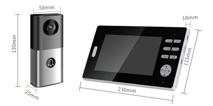 2.4Ghz Long Range Coverage 7 Inch HD 1080P Doorbell Wireless Video Intercom 2MP Door Phone Unlock Monitor 140° Home Security