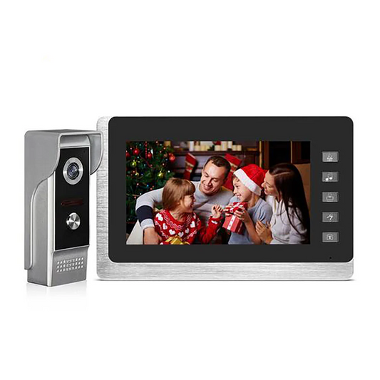 7 inch Video Intercom System Doorbell Night Vision IR 700TVL Waterproof Door Camera Unlock for Home Apartment Video Door Phone Kit