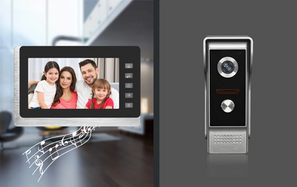 7 inch Video Intercom System Doorbell Night Vision IR 700TVL Waterproof Door Camera Unlock for Home Apartment Video Door Phone Kit