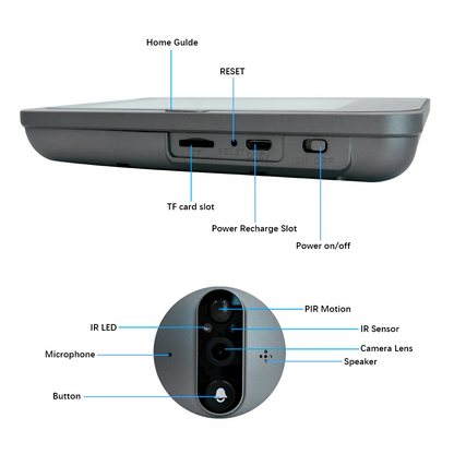 1080P Tuya WiFi Peephole Camera  Smart Doorbell Night Vision Video Monitoring Set Protecting family safety