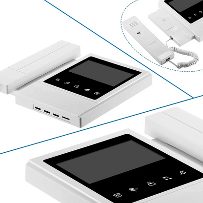 4.3 inch Wired Video Door Phone System Visual Intercom Doorbell with IR Night Vison 700TVL Outdoor Camera