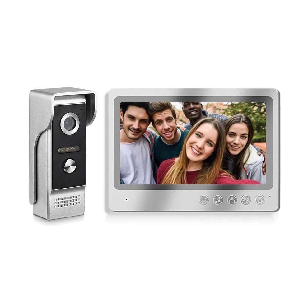9 inch Screen Video Doorbell with Monitor WiFi Door Phone Wired Camera IR Night Vision Remote Unlock Record  Snapshot APP Control