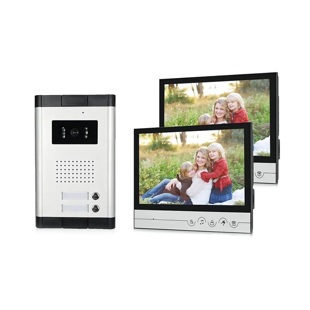 9 inch Indoor Monitor for Apartment Video Intercom IR Night Vision Camera Video Entryphone