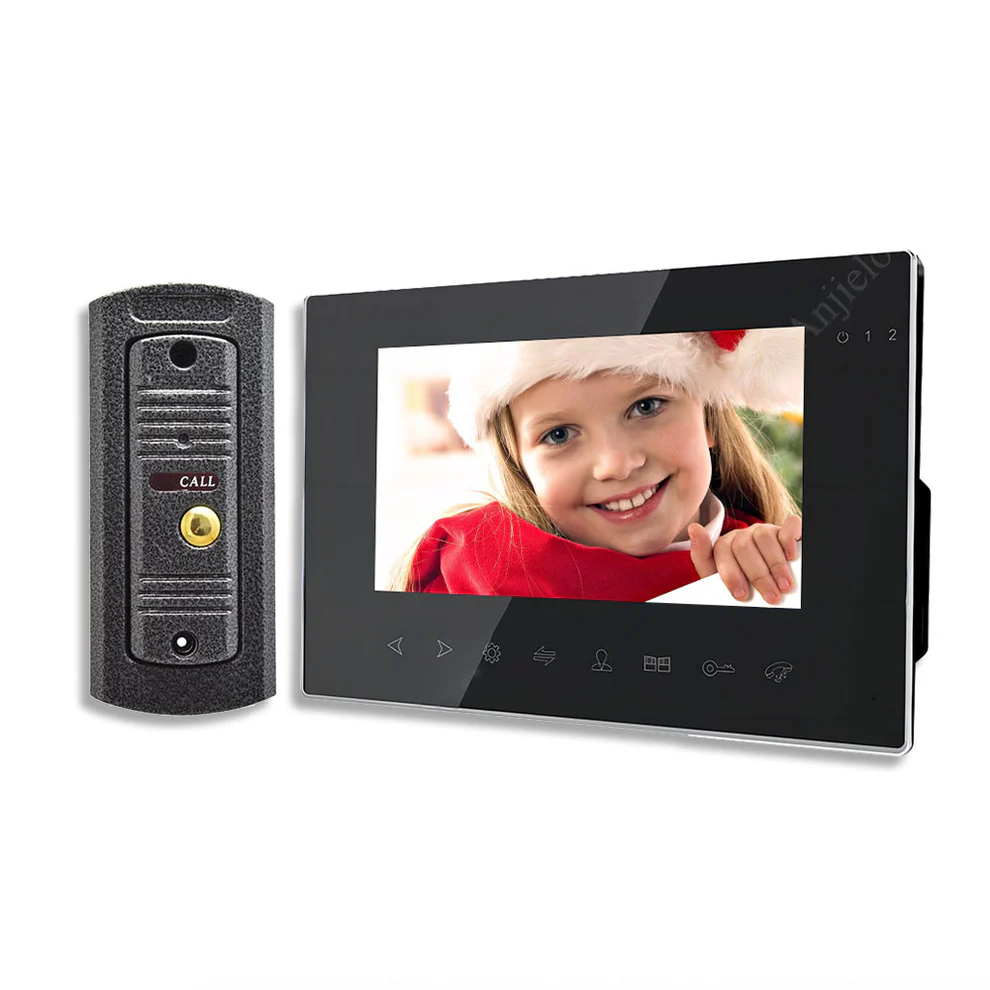 Tuya 7 inch WiFi Video Intercom System AHD Wired Doorbell Camera Remote Motion Detection
