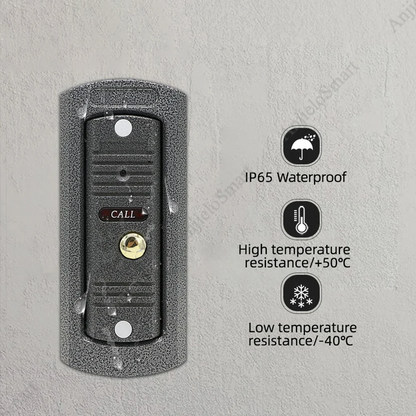 Tuya 7 inch WiFi Video Intercom System AHD Wired Doorbell Camera Remote Motion Detection