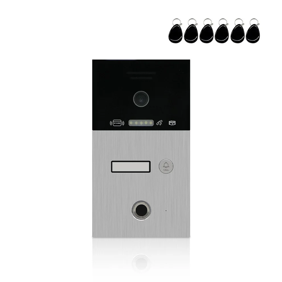 Video Doorbell 1080P FHD Outdoor Waterproof Fingerprint Smart Home DoorBell Panel for Video Intercom System with IC Card