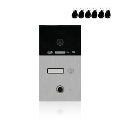 Video Doorbell 1080P FHD Outdoor Waterproof Fingerprint Smart Home DoorBell Panel for Video Intercom System with IC Card