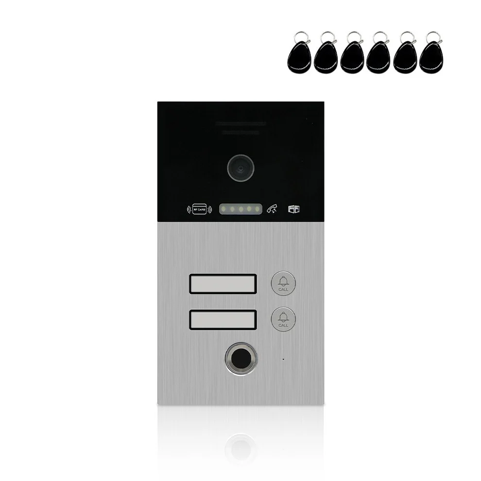 Video Doorbell 1080P FHD Outdoor Waterproof Fingerprint Smart Home DoorBell Panel for Video Intercom System with IC Card