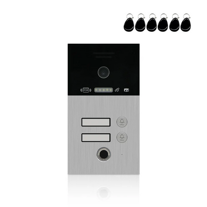 Video Doorbell 1080P FHD Outdoor Waterproof Fingerprint Smart Home DoorBell Panel for Video Intercom System with IC Card