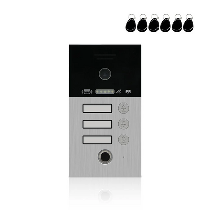 Video Doorbell 1080P FHD Outdoor Waterproof Fingerprint Smart Home DoorBell Panel for Video Intercom System with IC Card