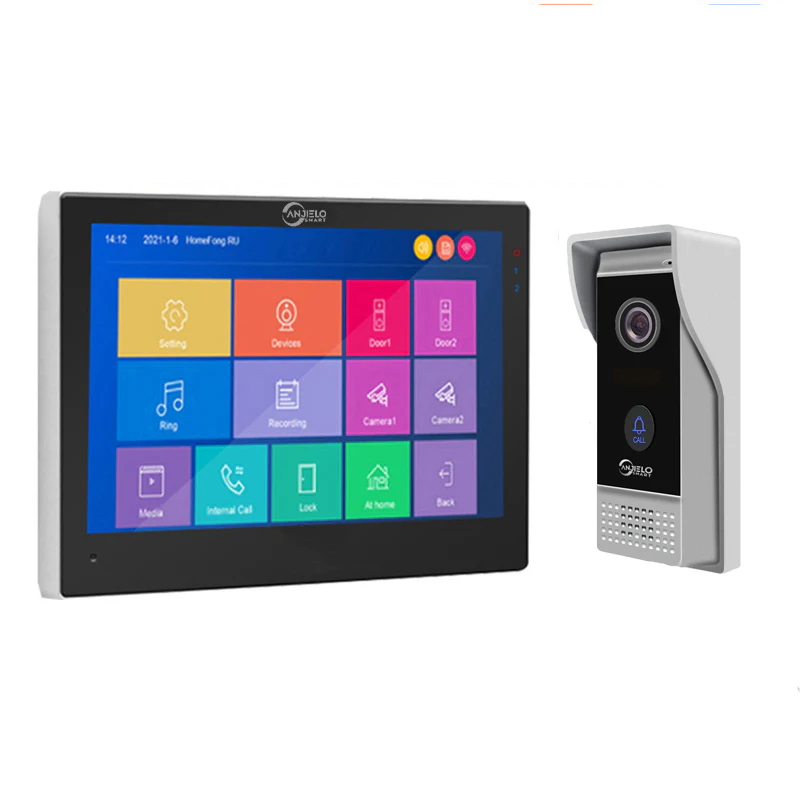 7 inch Touch Monitor with 1080P Wide View Angle Video Doorbell Camera with Motion Detection For Home