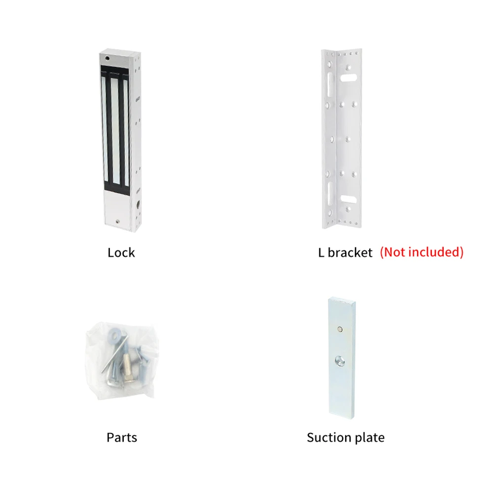 12V Flush Mount Electromagnetic Smart Door Lock 180Kg Holding Force for Gate Access Control