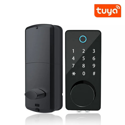 IP 65 Waterproofing smart door lock Tuya Bluetooth Smart Door Lock with Fingerprint Keyless Entry Keypad Smart Deadbolt Lock App Remotely
