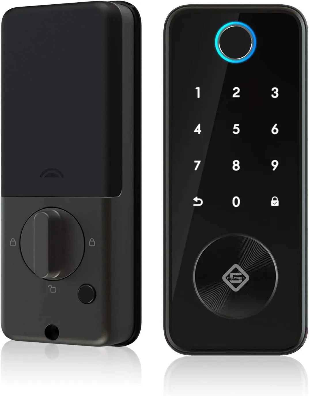 smart door lock Tuya Smart Fingerprint Electronic Deadbolt Door Lock with Keypad-Bluetooth Keyless Entry Keypad Smart Deadbolt App Control