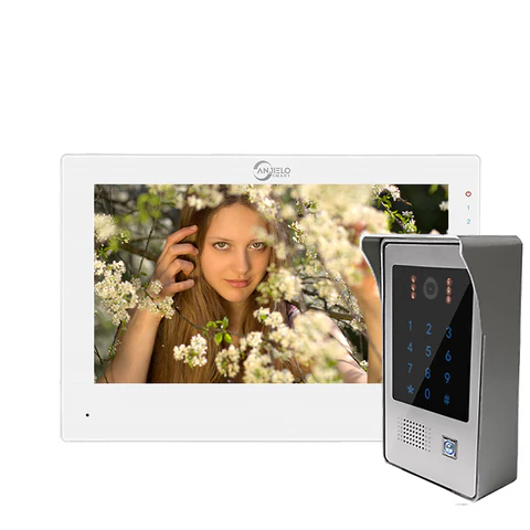 Tuya Smart Home 7 inch Wired Video Door Phone Intercom System Video Doorbell Camera IR Night Vision Dual-way Intercom for Apartment Security