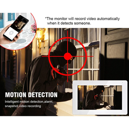 Tuya 10 inch WiFi Wireless Video Intercom System Smart Home 1080P Night Vision Doorbell Camera Video Porteiro with Monitor for Home