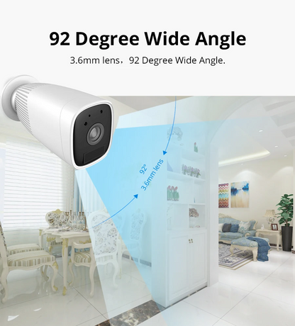 Tuya Wireless Security Camera with 12000mAh Battery | APP Control, Motion Detection, Two - Way Talk
