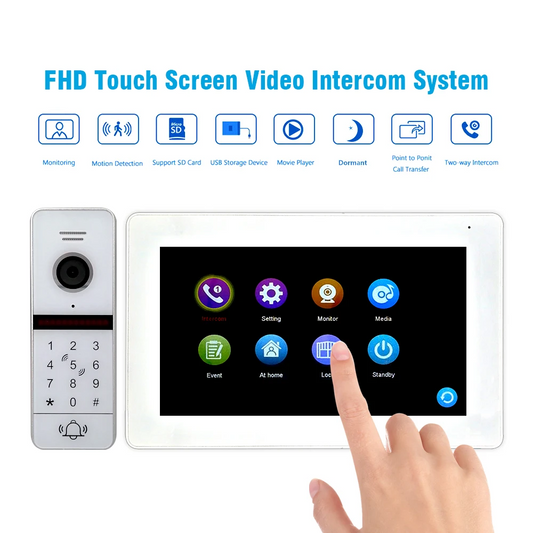 1080P Video Intercom Video Door Bell Camera Wifi Doorphone Doorbell Portero Night Vision Wide Angle for Home Security