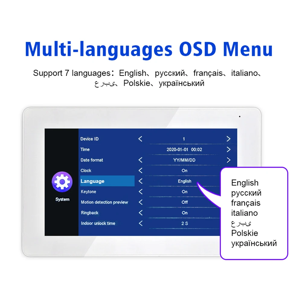 1080P Video Intercom Video Door Bell Camera Wifi Doorphone Doorbell Portero Night Vision Wide Angle for Home Security