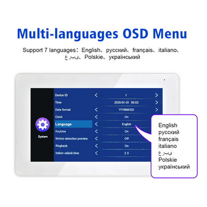 1080P Video Intercom Video Door Bell Camera Wifi Doorphone Doorbell Portero Night Vision Wide Angle for Home Security