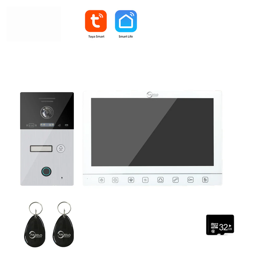 Tuya Smart mobile app Remote Wifi Video Intercom System Smart Video Door Phone 10 inch Full 1080p Screen Support RFID Card Unlock