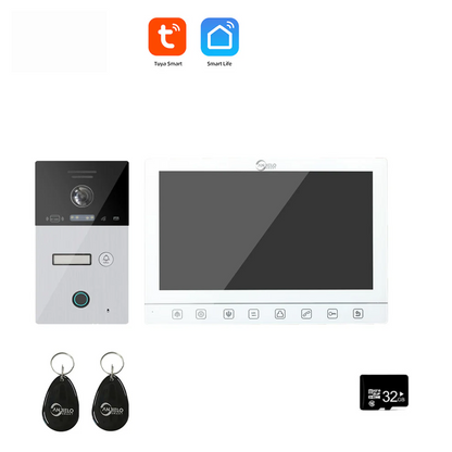 Tuya Smart mobile app Remote Wifi Video Intercom System Smart Video Door Phone 10 inch Full 1080p Screen Support RFID Card Unlock