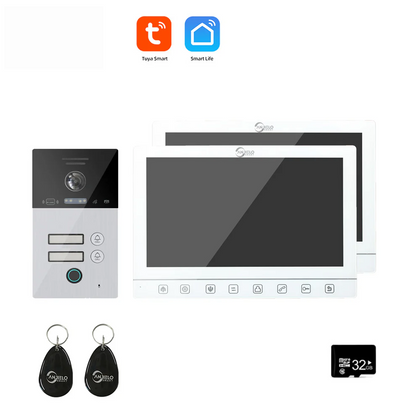 Tuya Smart mobile app Remote Wifi Video Intercom System Smart Video Door Phone 10 inch Full 1080p Screen Support RFID Card Unlock