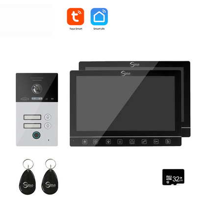 Tuya Smart mobile app Remote Wifi Video Intercom System Smart Video Door Phone 10 inch Full 1080p Screen Support RFID Card Unlock