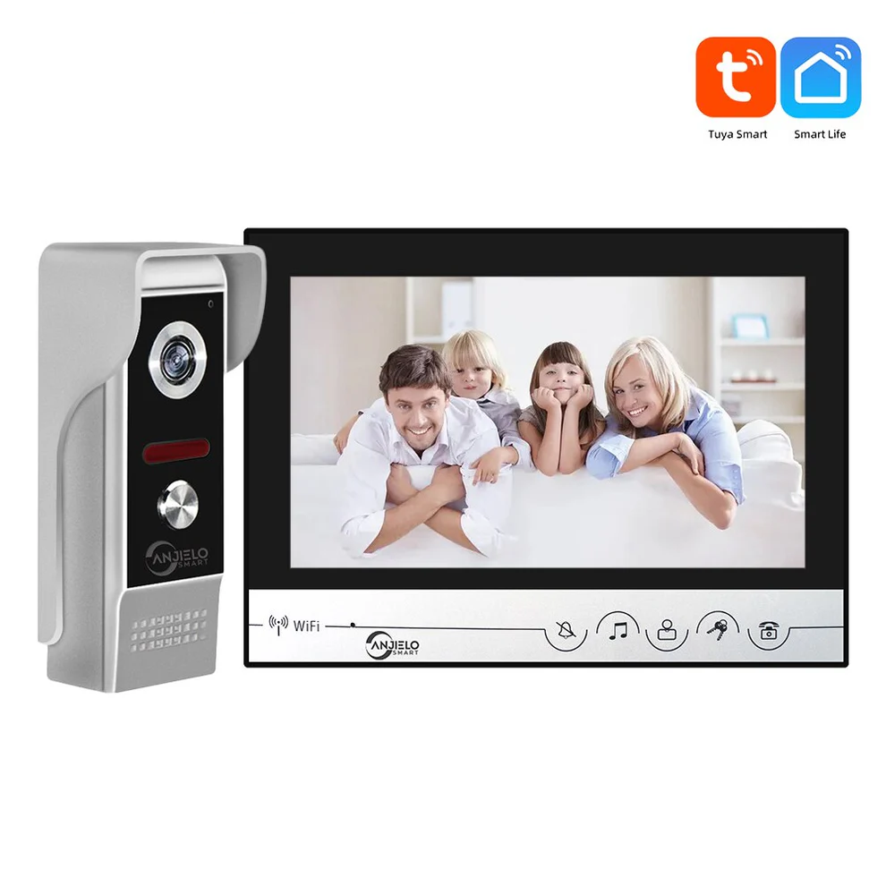 Tuya Video Intercom For The Apartment Door Peephole Infrared Camera Ring Doorbell 9 Inch Lcd Color Screen Ringtones To Choose