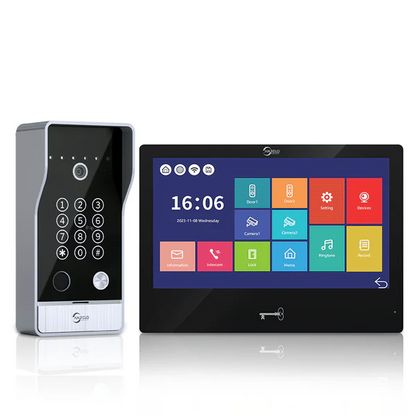 XiVision 4-Wire WiFi Smart Video Intercom Doorbell 10 Inch Monitor 5 Ways Unlock Tuya App Remote Access IP65 Waterproof Home Door Phone